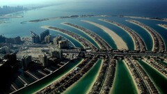 beach sand dubai Island cityscape