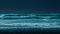 beach Sea waves bokeh nature sky