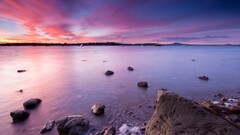 beach sunlight water sky
