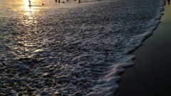 beach sunset Bali waves People sky sand
