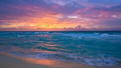 beach sunset Sea sky horizon