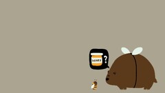 bees Bears honey humor Minimalism