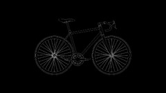 bicycle vehicle Minimalism black black background