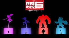 Big Hero 6 disney Movies red yellow purple