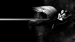 black dark fantasy fantasy art angel