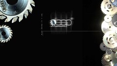 black digital art Saw metal