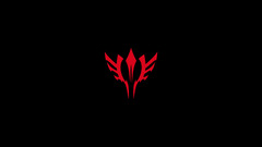 black fate stay night Minimalism Simple Background red