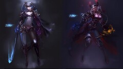 black rock shooter anime girls Anime Black Gold Saw collage