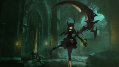 black rock shooter anime girls Anime Dead Master sickle