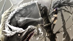 black rock shooter anime girls Anime dragon