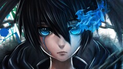 black rock shooter anime girls Anime tears