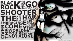 black rock shooter anime girls Anime Typography