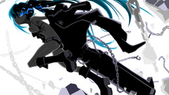black rock shooter kuroi mato anime girls Anime