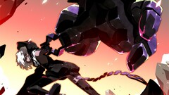 black rock shooter Strength (Black Rock Shooter) anime girls