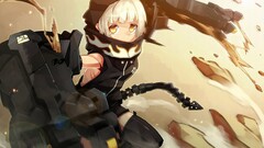 black rock shooter Strength (Black Rock Shooter) anime girls