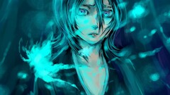 bleach kuchiki rukia anime girls NanFe cyan