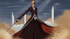 bleach kurosaki ichigo bankai hollow mask dust palace Anime