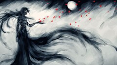 bleach kurosaki ichigo flower petals NanFe fan art mugetsu Anime