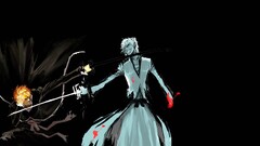 bleach kurosaki ichigo hollow black background sketches Fighting