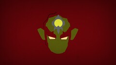 blo0p Simple Background red background Ganondorf