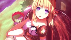 blonde purple eyes original characters Anime