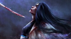 blood bleach sword NanFe long hair Shinigami Unohana Retsu