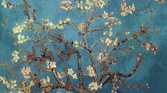blossoms painting Vincent van Gogh classic art watermarked