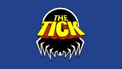blue background Simple Background The Tick superhero