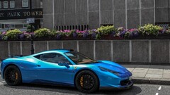 blue cars Car vehicle Ferrari