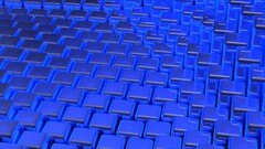 blue digital art render