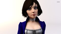 blue eyes brunette Elizabeth (BioShock)