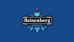 blue heisenberg Typography blue background Breaking Bad