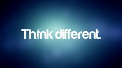 blue quote digital art apple inc text Typography gradient