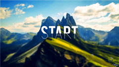 blurred Mountains text landscape