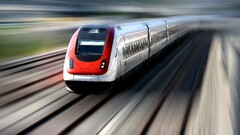 blurred train vehicle