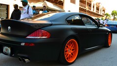 BMW black cars vehicle Car BMW E63/E64 colored wheels