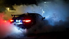 BMW BMW E92 BMW 3 Series Car burnout vehicle smoke dark