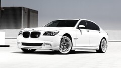 BMW Car white cars vehicle bmw 7 series
