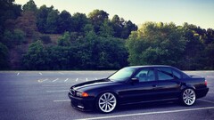 BMW E38 BMW Car black cars vehicle bmw 7 series BMW E36