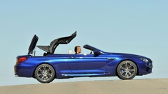 bmw m6 convertible blue cars BMW 6 series side view