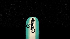 bmx bicycle Stars Minimalism artwork