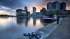 boat water cityscape