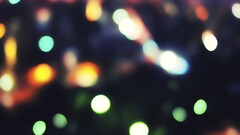 bokeh blurred lights