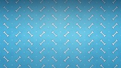 Bones texture pattern blue background