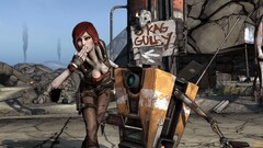 borderlands Anime claptrap siren video games Lilith cleavage