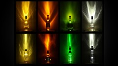 bottles whiskey Scotch bar colorful alcohol