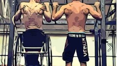 Brave disabled Sports hero Men Sport motivational