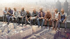 break mannequin humor depth of field urban Robots workers parody