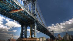 Bridge new york city cityscape