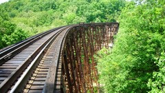 Bridge railway landscape abandoned
